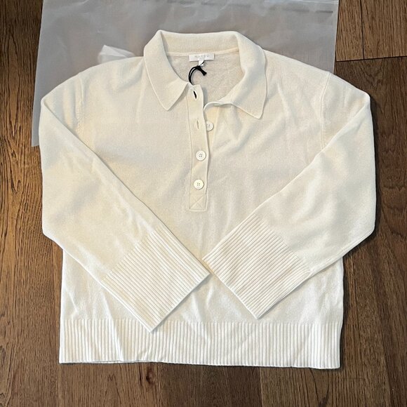 NakedCashmere Sweaters - Naked Cashemere Jemma Ecru Polo Sweater